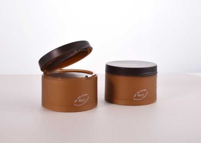 Double Wall Plastic Flip Top Cosmetic Jars 100ml